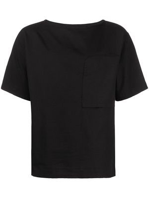 Alchemy patch-pocket cotton T-shirt - Black