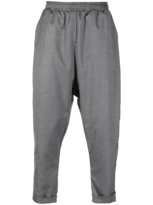 Alchemy turn-up cropped trousers - Grey