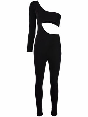 Alchemy x Lia Aram asymmetric cut-out jumpsuit - Black