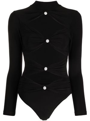 Alchemy x Lia Aram cut-out detail bodysuit - Black