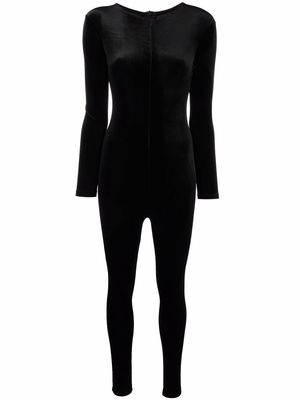 Alchemy x Lia Aram long-sleeved crew neck jumpsuit - Black