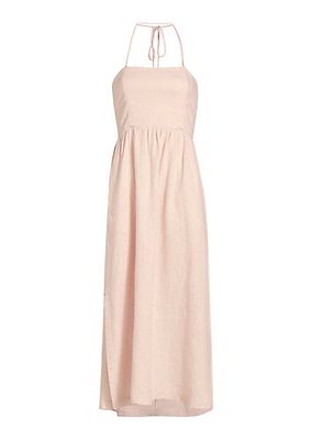 Alden Cotton Halter Maxi Dress