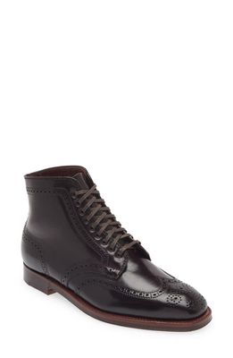 Alden Wingtip Lace-Up Boot in Color 8 Shell Cordovan