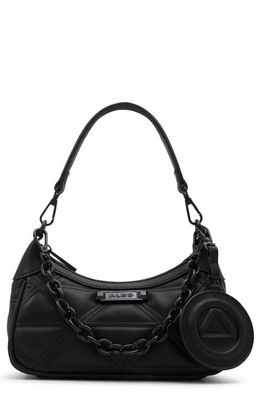 ALDO Ferventtx Faux Leather Shoulder Bag in Black/Black