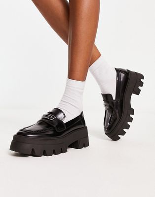 ALDO Grandwalk heeled shoes in black patent leather