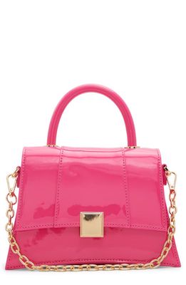 ALDO Kindraxx Patent Faux Leather Top Handle Bag in Bright Pink