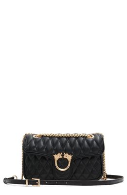 ALDO Lounya Quilted Faux Leather Convertible Crossbody Bag in Black