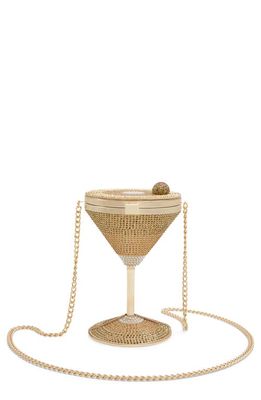 ALDO Martini Crystal Embellished Crossbody Bag in Gold