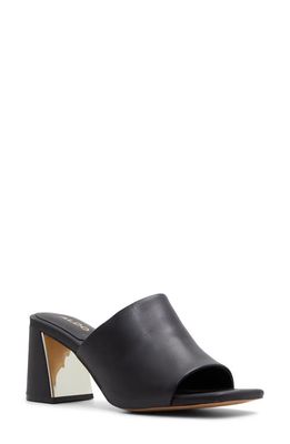 ALDO Meshka Block Heel Slide Sandal in Black