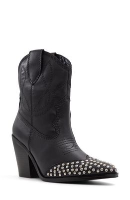 ALDO Omaha Western Bootie in Black