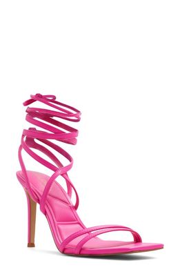 ALDO Phaedra Ankle Wrap Sandal in Bright Pink