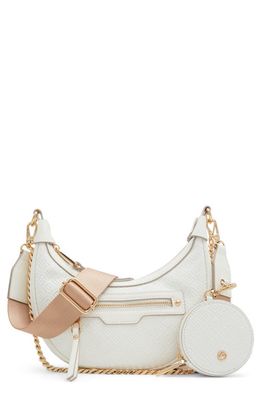 ALDO Prentonx Faux Leather Crossbody Bag in White