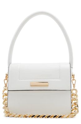 ALDO Quinlynx Faux Leather Top Handle Bag in White