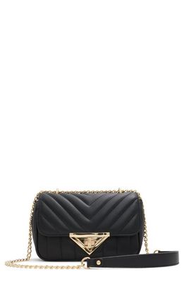 ALDO Vaowiaax Quilted Faux Leather Convertible Crossbody Bag in Black