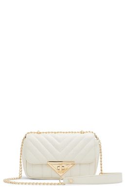 ALDO Vaowiaax Quilted Faux Leather Convertible Crossbody Bag in Bone
