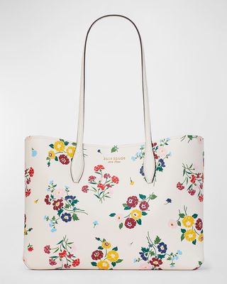 aldy large flower tote bag