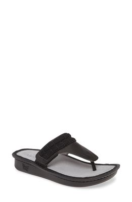 Alegria by PG Lite Alegria 'Vanessa' Thong Sandal in Black Upgrade Leather