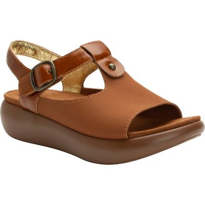 Alegria by PG Lite Betsie Slingback Platform Sandal in Stretch Luggage 