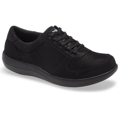 Alegria by PG Lite Daphne Sneaker in Black Softie Leather