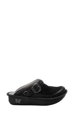 Alegria by PG Lite Seville Water Resistant Clog in Black Leather