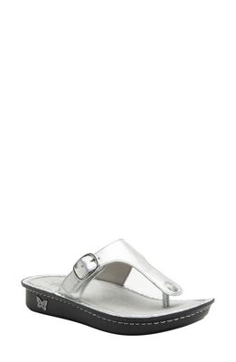 Alegria by PG Lite Vella Platform Sandal in Silver