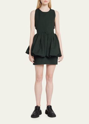 Aleksandra Cutout Bubble Hem Mini Dress
