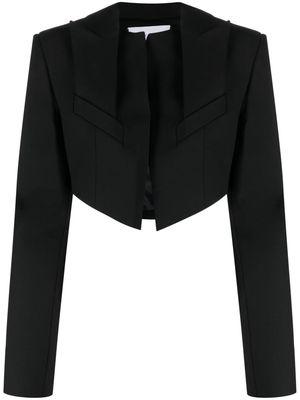 Aleksandre Akhalkatsishvili asymmetric cropped jacket - Black