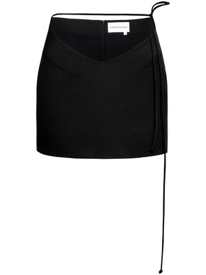 Aleksandre Akhalkatsishvili cut-out detailing mini skirt - Black