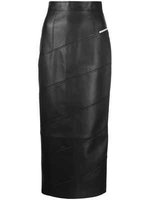 Aleksandre Akhalkatsishvili faux leather skirt - BLACK
