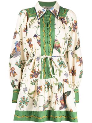 ALEMAIS Birdie linen mini shirtdress - Neutrals