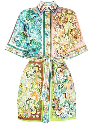 ALEMAIS Dreamer linen minidress - Multicolour
