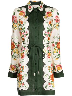 ALEMAIS Elisabetta floral linen minidress - Multicolour