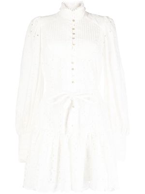 ALEMAIS Evie mini shirt dress - White