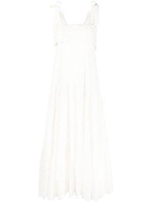 ALEMAIS Evie panelled mini dress - White