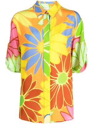 ALEMAIS Florentina floral-print silk shirt - Multicolour
