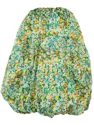 ALEMAIS Francis Bubble mini dress - Green