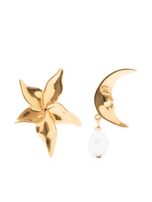 ALEMAIS Hero Star & Moon earrings - Gold