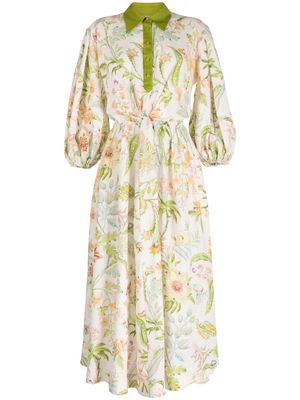 ALEMAIS Ira floral-print midi dress - Multicolour