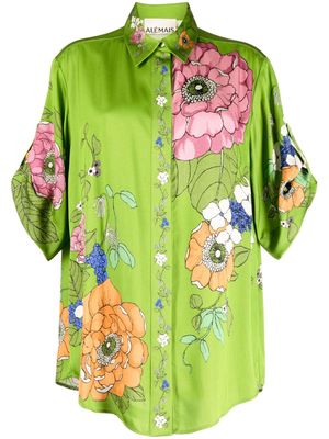 ALEMAIS Olivia floral-print shirt - Green