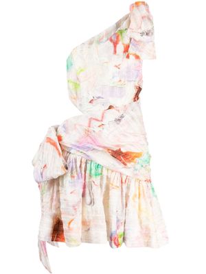 ALEMAIS x Jedda Culley Daisy one-shoulder dress - Multicolour