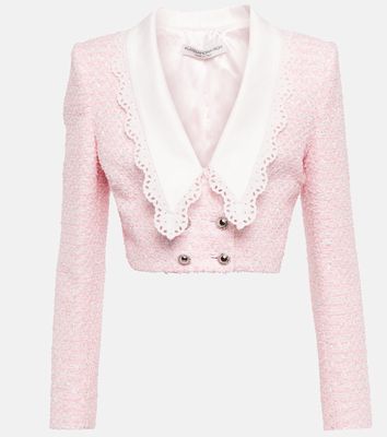 Alessandra Rich Cropped tweed jacket