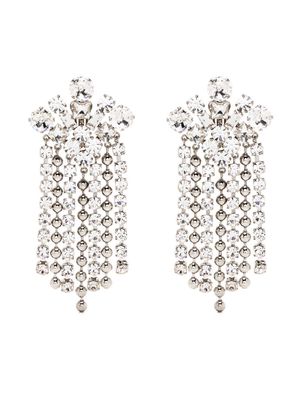 Alessandra Rich crystal-cascade earrings - Silver
