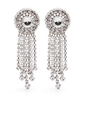 Alessandra Rich crystal-embellished dangle earrings - Silver