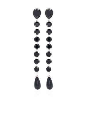 Alessandra Rich crystal-embellished drop earrings - Black