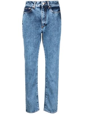 Alessandra Rich high-rise slim-cut jeans - Blue