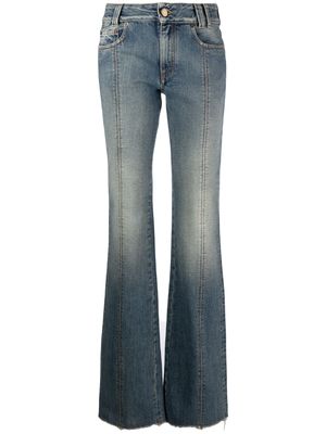 Alessandra Rich low-rise flared jeans - Blue