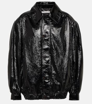 Alessandra Rich Oversized leather jacket