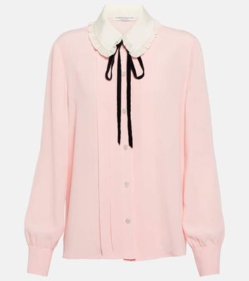 Alessandra Rich Silk-blend blouse
