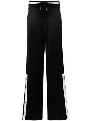 Alessandra Rich straight-leg track pants - Black