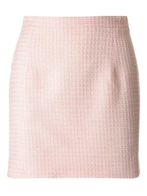 Alessandra Rich Tweed Miniskirt